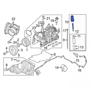 Крышка корпуса масляного фильтра Ford Explorer 20-24 3.0T
