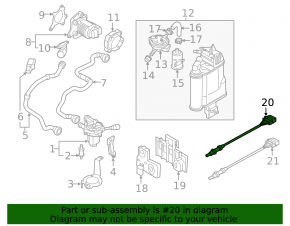 Лямбда-зонд первый Audi A3 8V 15-16 4d 1.8T