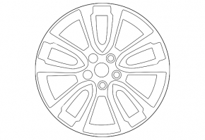 Диск колесный R18*7.5J Nissan Murano z52 15-18 серый