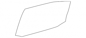Geam ușă stânga spate Lexus LS460 LS600h 07-08 lung nou original