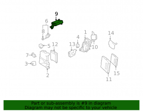 Computer assy, power steering Toyota Prius 30 10-11