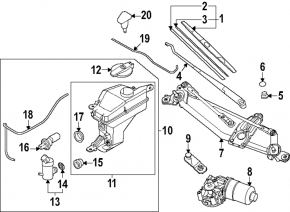 Бачок омывателя Kia EV9 24-26