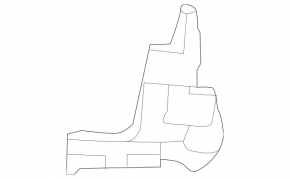 Кронштейн переднего бампера правый нижний Mercedes CLS-class C218 12-14 AMG pkg