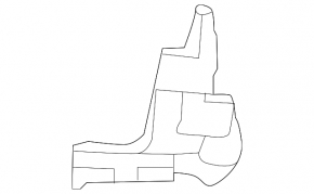 Кронштейн переднего бампера правый нижний Mercedes CLS-class C218 12-14 AMG pkg