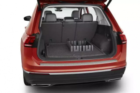 Коврик багажника ткань VW Tiguan 18-24 черный, под 2 ряда, под химчистку