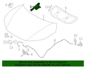Петля капота правая Kia EV6 22-26