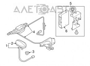 Satellite Radio Module Mazda 6 16-17 usa