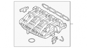 Коллектор впускной VW Jetta 11-15 USA 2.0