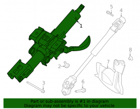 Рулевая колонка Nissan Ariya 23-26 manual
