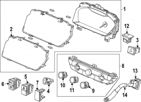 Щиток приборов Honda CRV 23-26 1.5T AWD LX