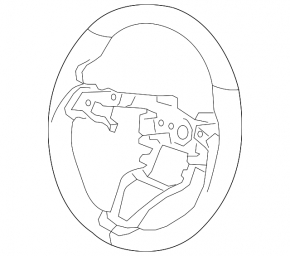 Руль голый Honda Insight 19-22 кожа