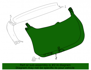 Ornamente inferioare hayon Chevrolet Equinox EV 24-26