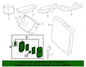 Ключ Toyota Avalon 13-18 smart 4 кнопки