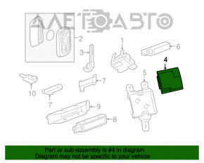 Keyless Entry Module Chevrolet Malibu 16-25