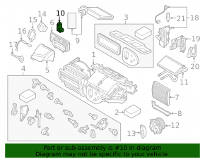 Клапан печки кондиционера BMW i3 14-18 R134A