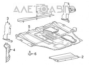 Deflector radiator stânga interior Chrysler 200 15-17 2.4