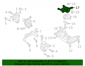 Кронштейн подушки АКПП Audi Q5 80A 18-24 3.0T