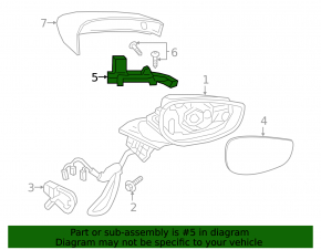 Поворотник зеркала правый Mazda 3 19-26