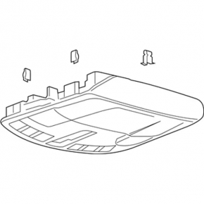 Плафон освещения передний Lincoln MKC 15-16 без люка бежевый