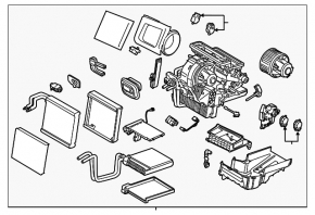 Печка в сборе Ford Escape MK3 17-19 рест