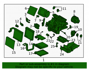 Печка в сборе Ford Escape MK3 17-19 рест