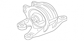 Подушка двигателя левая Mitsubishi Galant 03-13 2.4