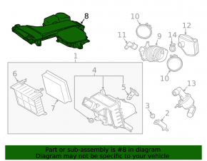 Воздухоприемник Lexus RX450h 16-22