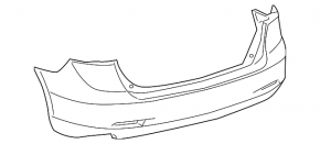 Бампер задний голый Toyota Venza 09-15