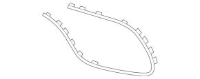 Grilă bară față stânga Mercedes Clasa S W222 63/65 AMG 18-20