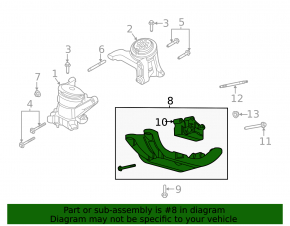 Опора АКПП с подушкой Ford Explorer 20-25 2.3T AWD