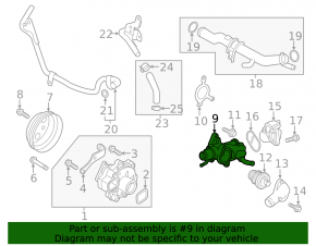 Корпус термостата Mazda CX-9 16-23 в сборе