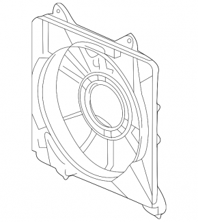 Difuzor capac radiator gol stânga Honda CRZ 11-16