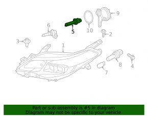 Лампа ксено D2S Toyota Sienna 11-20