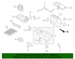 Датчик температуры в печке Ford Flex 09-19