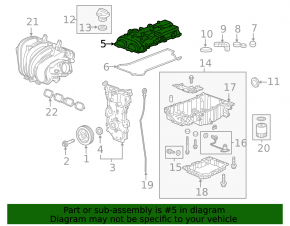 Крышка клапанная Cadillac ATS 13-16 2.5
