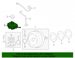 Бачок ГТЦ BMW 3 F30 12-18 с крышкой, без датчика