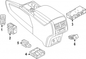 USB Hub VW Atlas 24-26 задний
