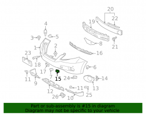 Capac cârlig remorcare bară față stânga Lexus RX450h 10-12