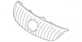 Решетка радиатора grill голая Lexus GS350 GS450h 08-11 без радара