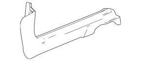 Ornament prag ușă, față dreapta, interior, Chevrolet Equinox EV 24-26, negru