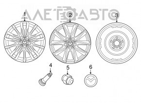 Диск колесный R17 x 7J Mazda CX-5 17-21