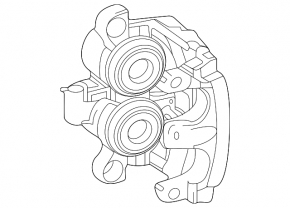 Etrier față stânga pentru Mercedes W167 GLE 350 20-23 pentru disc de 330 mm
