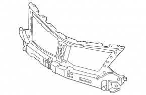 Кронштейн решетки радиатора grill Lincoln MKC 15-18 прижат