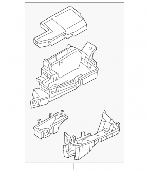 Блок предохранителей подкапотный Mazda CX-9 16-23 2.5 fwd