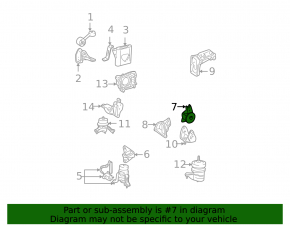Кронштейн двигателя верхний левый Lexus RX300 RX330 04-09