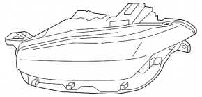 Фара передняя правая Volvo XC90 16-26 LED, Code jb0c