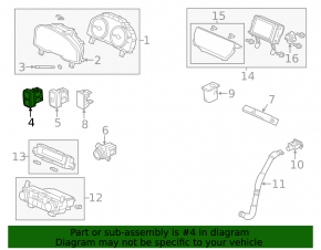 Кнопка открытия двери багажника Honda CRV 15-16 салонная