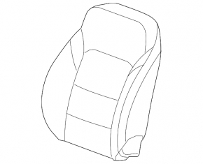 Водительское сидение Chevrolet Cruze 16- без airbag, ткань черн