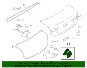 Замок крышки багажника Mazda 6 18-21