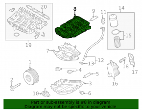 Полуподдон масляный VW Tiguan 18-24